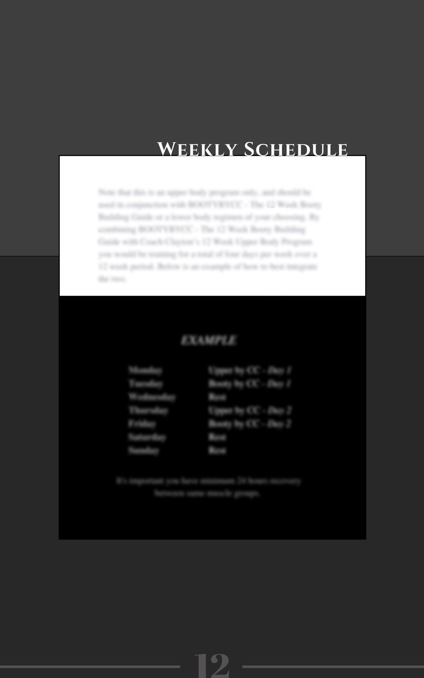 UPPERBYCC - The 12 Week Upper Body Guide